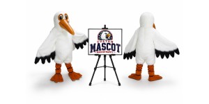 Paulie Pelican Mascot Costume Paulie Pelican Mascot Costume