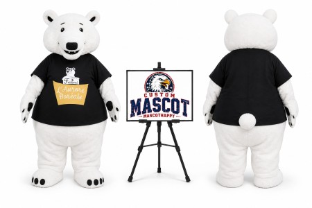 Polar Bear Mascot Costume