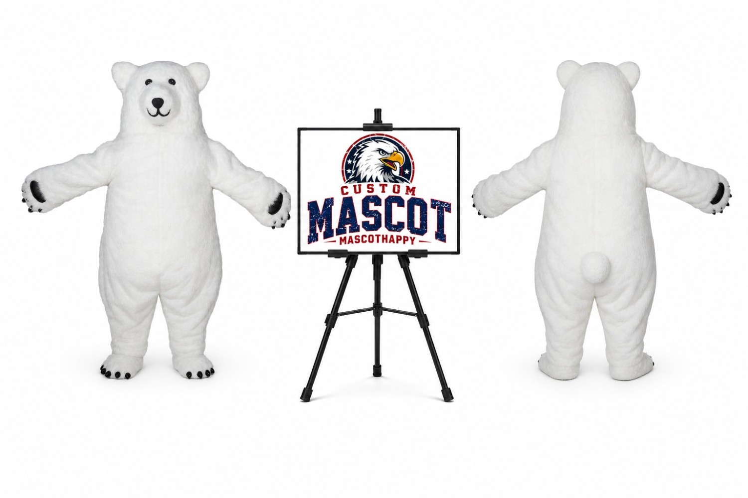 Polar Bear Mascot Costume for Promotions Polar Bear Mascot Costume for Promotions