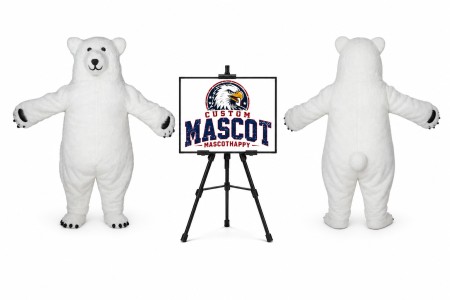 Polar Bear Mascot Costume for Promotions