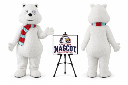 Polar Bear Mascot Costume