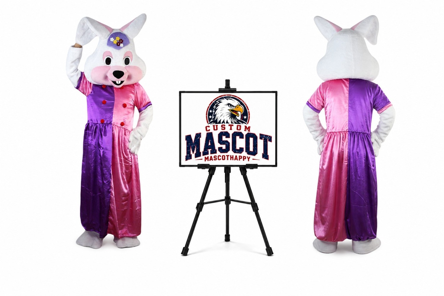 Rabbit Bunny Women Mascot Costume for Easter Events Rabbit Bunny Women Mascot Costume for Easter Events
