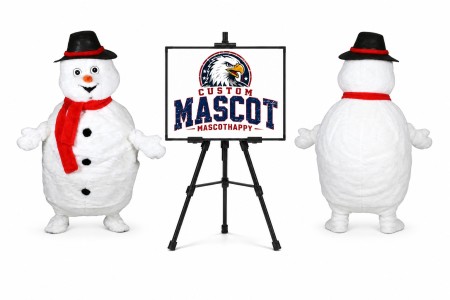 Snowman Christmas Mascot Costume for Christmas Events