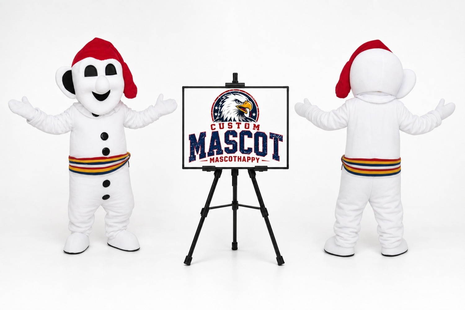 Snowman Mascot Costume for Christmas Events Snowman Mascot Costume for Christmas Events