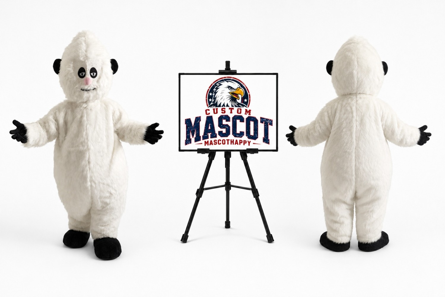 Snowman Snow Monster Mascot Costume for Halloween Events Snowman Snow Monster Mascot Costume for Halloween Events