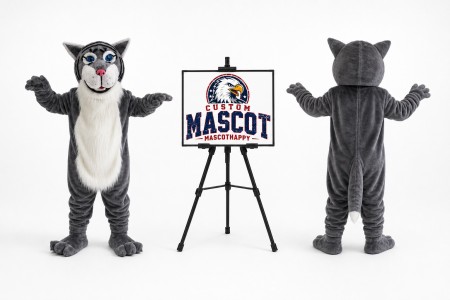 Wild Cat Panther Leopard Cougar Mascot Costume