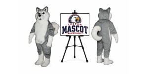 Willy Wolf Mascot Costume Willy Wolf Mascot Costume