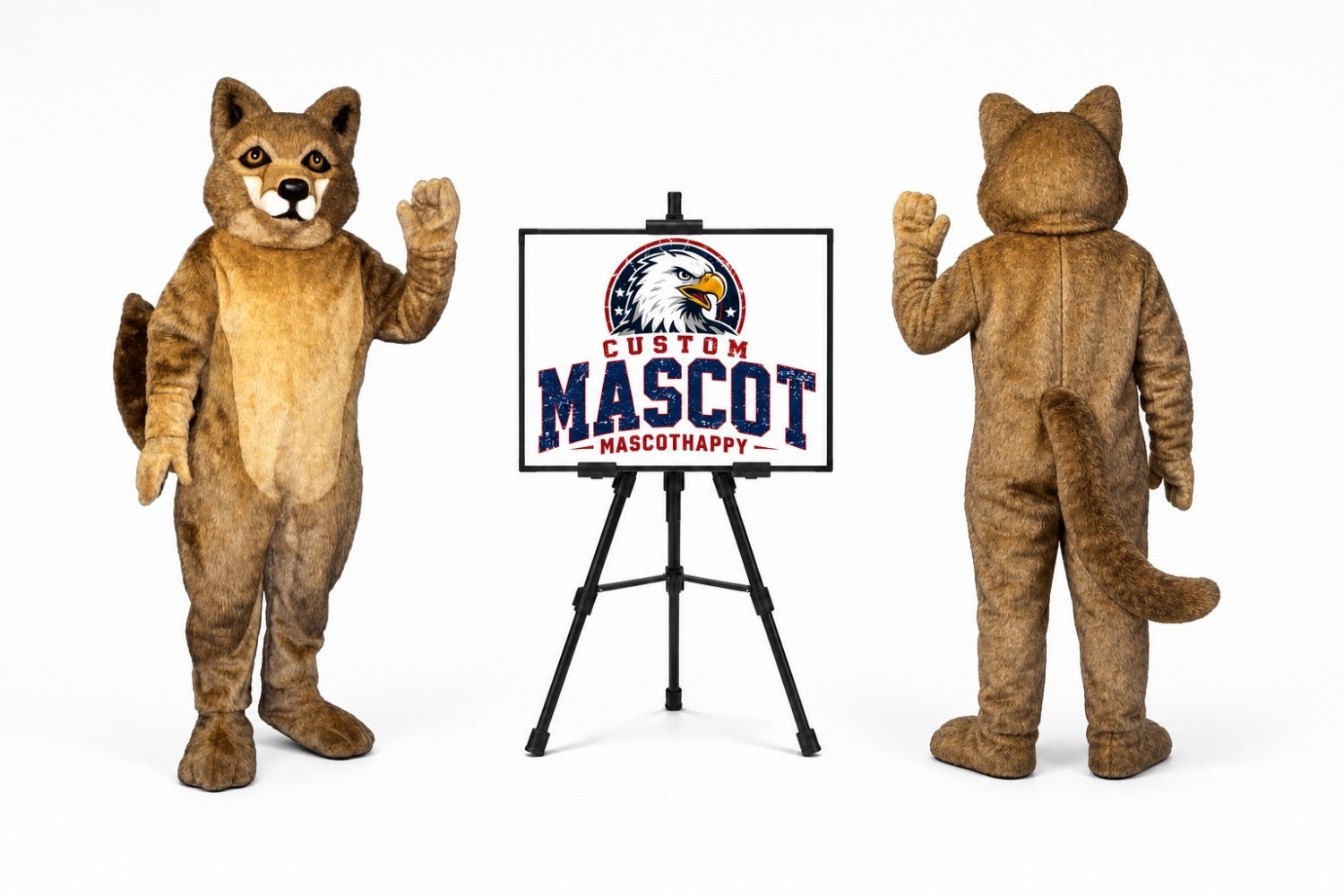 Winston Wolf Mascot Costume Winston Wolf Mascot Costume