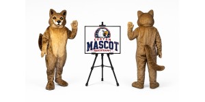 Winston Wolf Mascot Costume Winston Wolf Mascot Costume