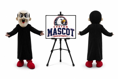Witch Gargamel Mascot Costume for Halloween Events