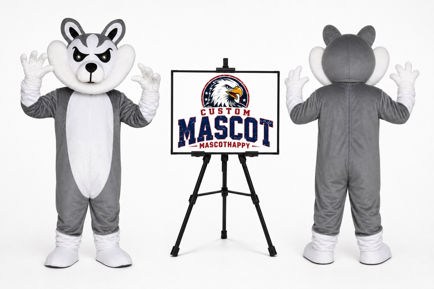 Wolf Cartoon Mascot Costume Wolf Cartoon Mascot Costume