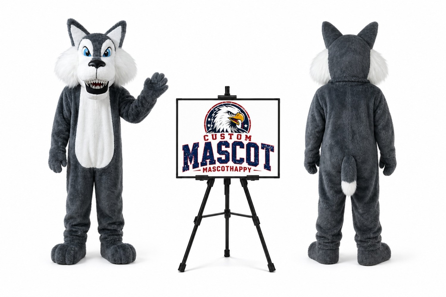 Wolf Mascot Costume Wolf Mascot Costume