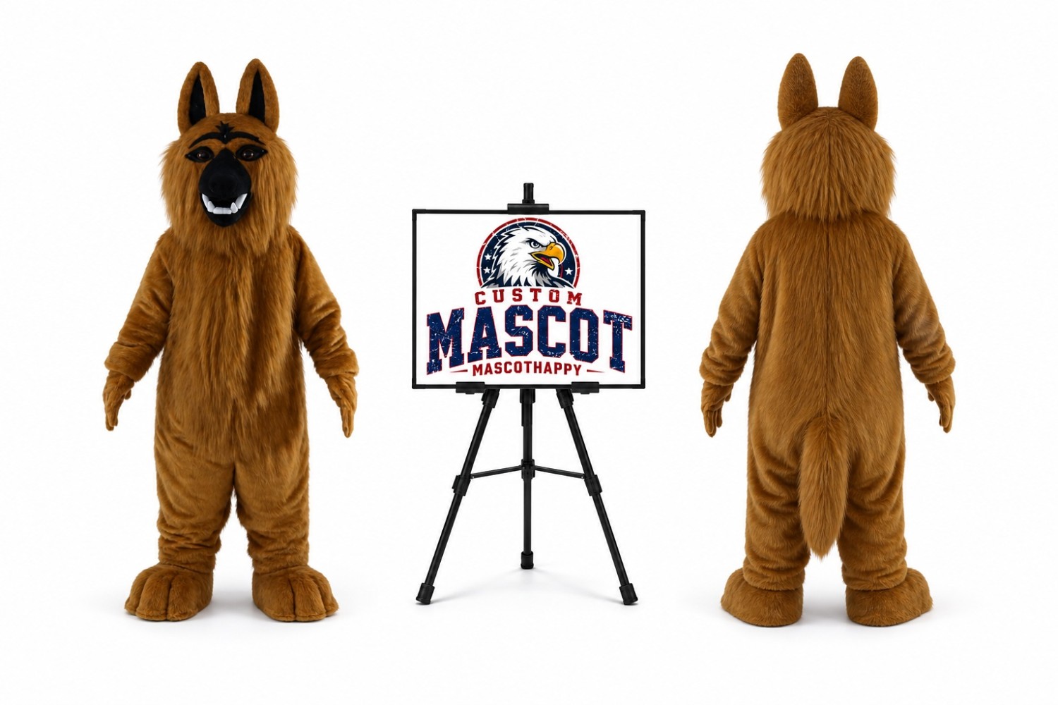 Wolfhound Wolf Dog Mascot Costume Wolfhound Wolf Dog Mascot Costume
