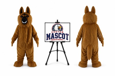 Wolfhound Wolf Dog Mascot Costume