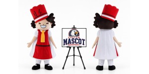 Women Girl Cook Mascot Costume for Food Events Women Girl Cook Mascot Costume for Food Events