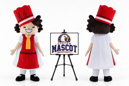 Women Girl Cook Mascot Costume for Food Events
