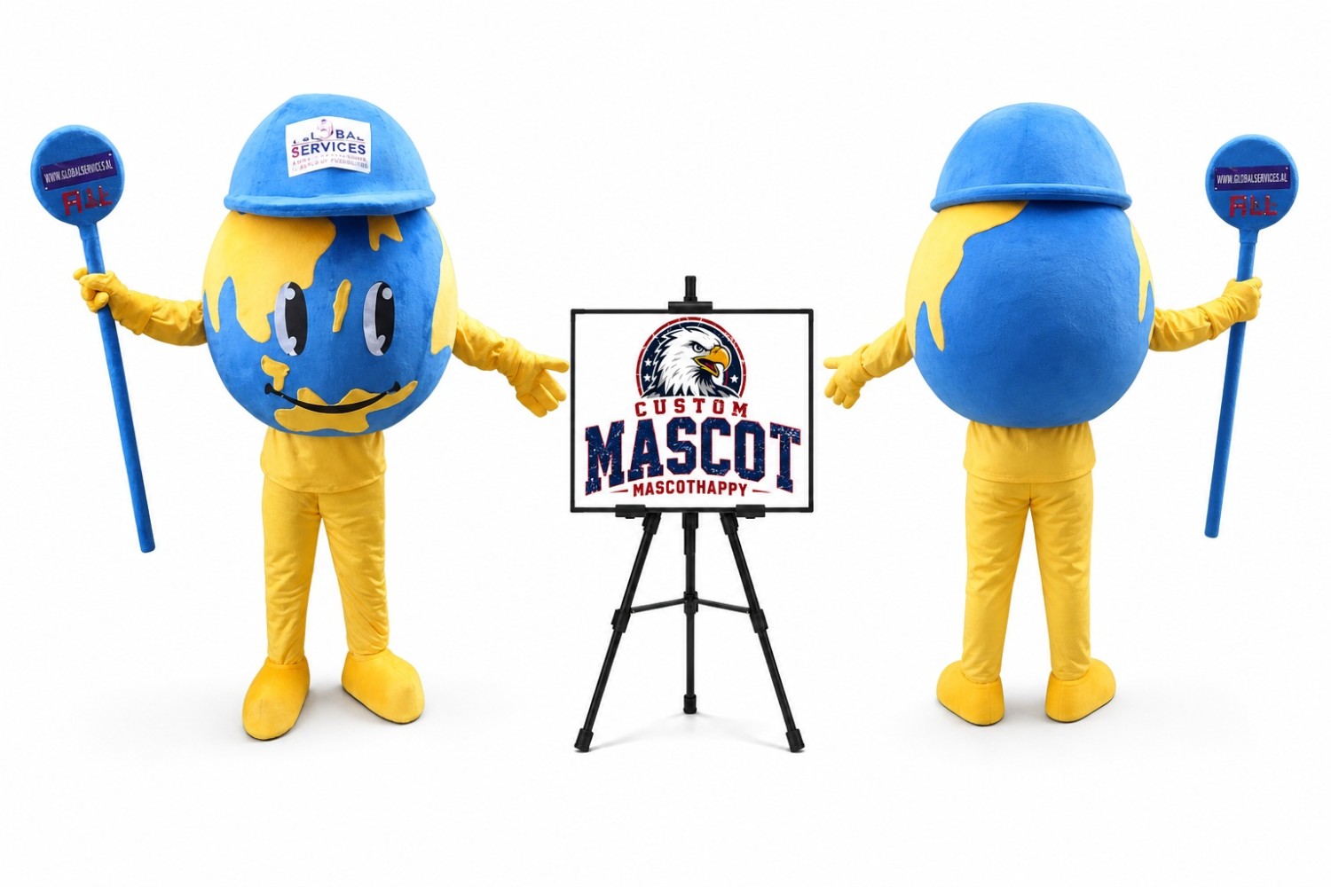 World Earth Mascot Costume World Earth Mascot Costume