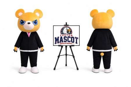 Married Plush Cartoon Bear Mascot Costume for Wedding Events