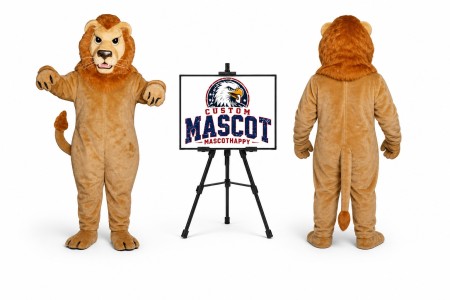 Mean Lion Mascot Costume