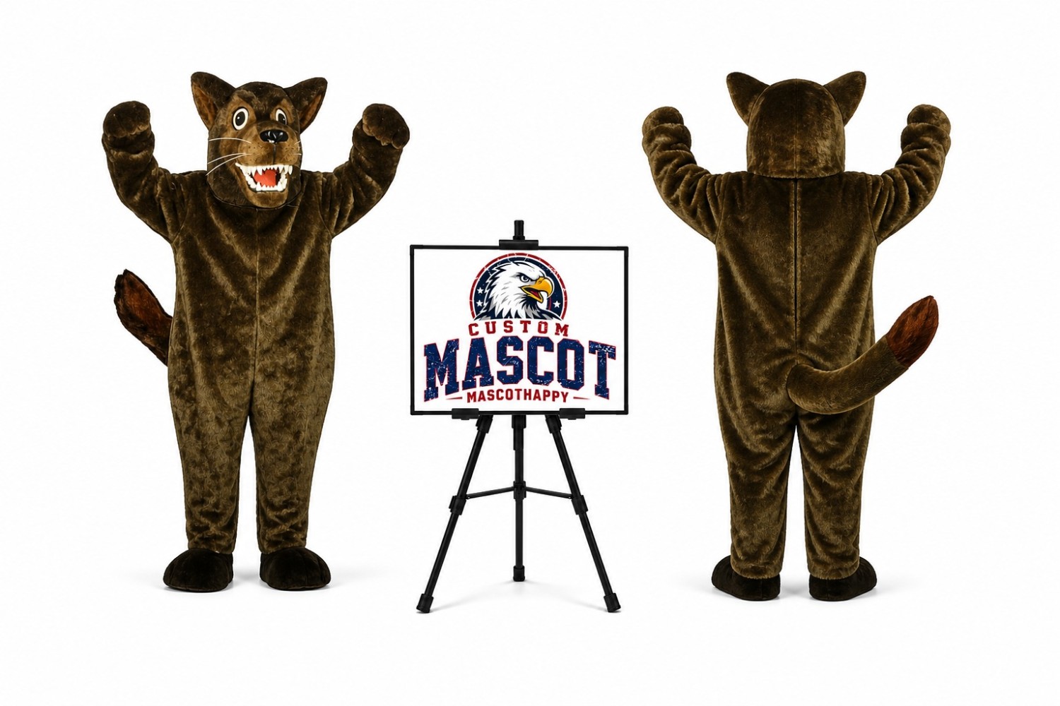 Mean Wolf Mascot Costume Mean Wolf Mascot Costume