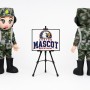 Military Cartoon Scout Soldier Mascot Costume