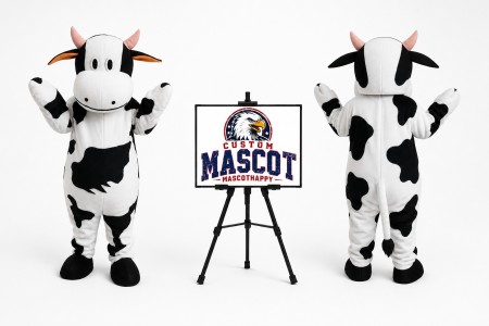 Milk Cow Dairy Cattle Mascot Costume