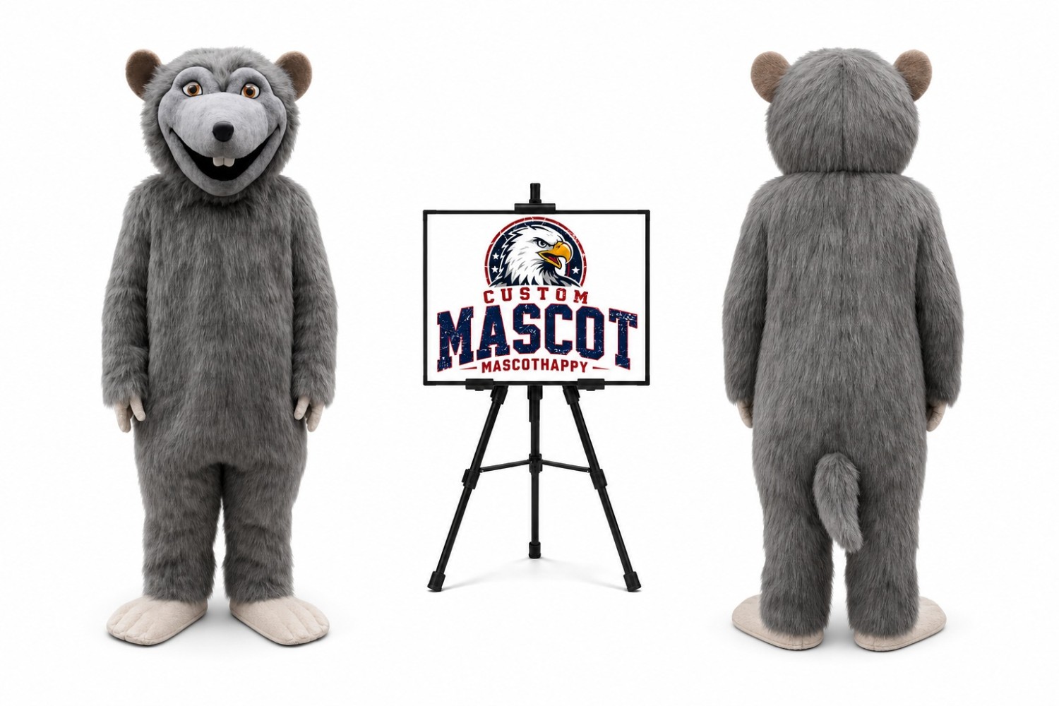 Grey Mouce Mice Rat Mascot Costume Grey Mouce Mice Rat Mascot Costume