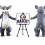 Mouse Rat Adult Halloween Mascot Costume for Halloween Events