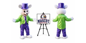 Green Mr. Easter Bunny Mascot Costume Green Mr. Easter Bunny Mascot Costume