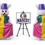 Mrs Easter Bunny Mascot Costume for Easter Events
