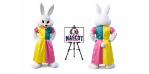 Mrs Easter Bunny Rabbit Mascot Costume for Easter Events Mrs Easter Bunny Rabbit Mascot Costume for Easter Events