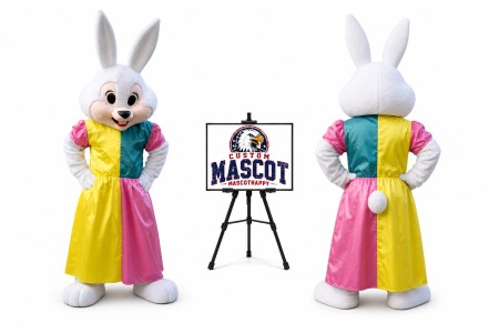 Mrs Easter Bunny Rabbit Mascot Costume for Easter Events