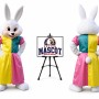 Mrs Easter Bunny Rabbit Mascot Costume for Easter Events