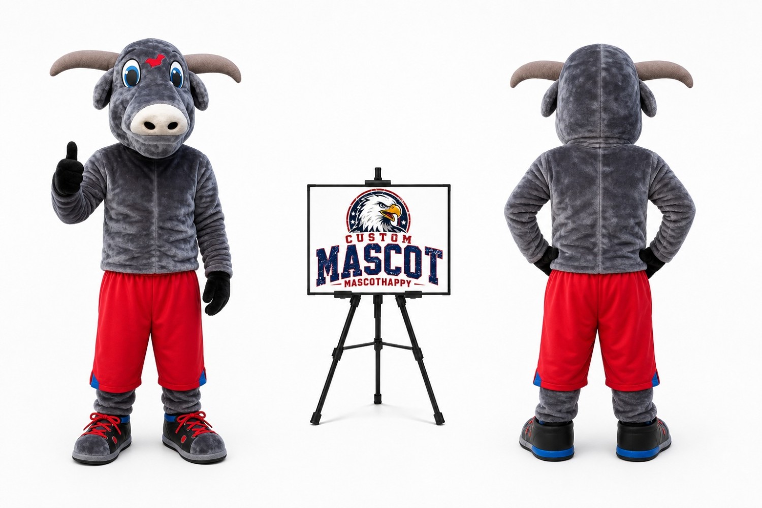 Muscle Bull Cow Mascot Costume Muscle Bull Cow Mascot Costume