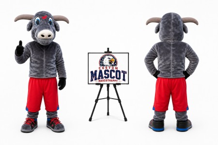 Muscle Bull Cow Mascot Costume