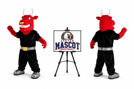 Muscle Bull Mascot Costume