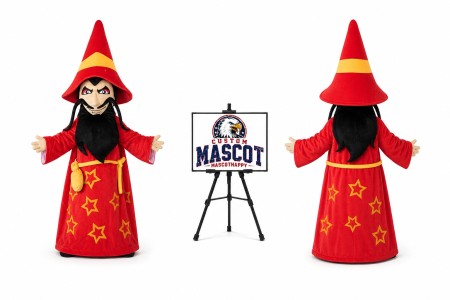 Mysterious Sorcerer Halloween Mascot Costume for Halloween Events