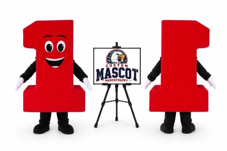 Number 1 Mascot Costume