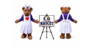 Nurse Bear Mascot Costume Nurse Bear Mascot Costume