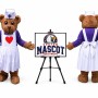 Nurse Bear Mascot Costume