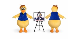 Old Duck Mascot Costume Old Duck Mascot Costume