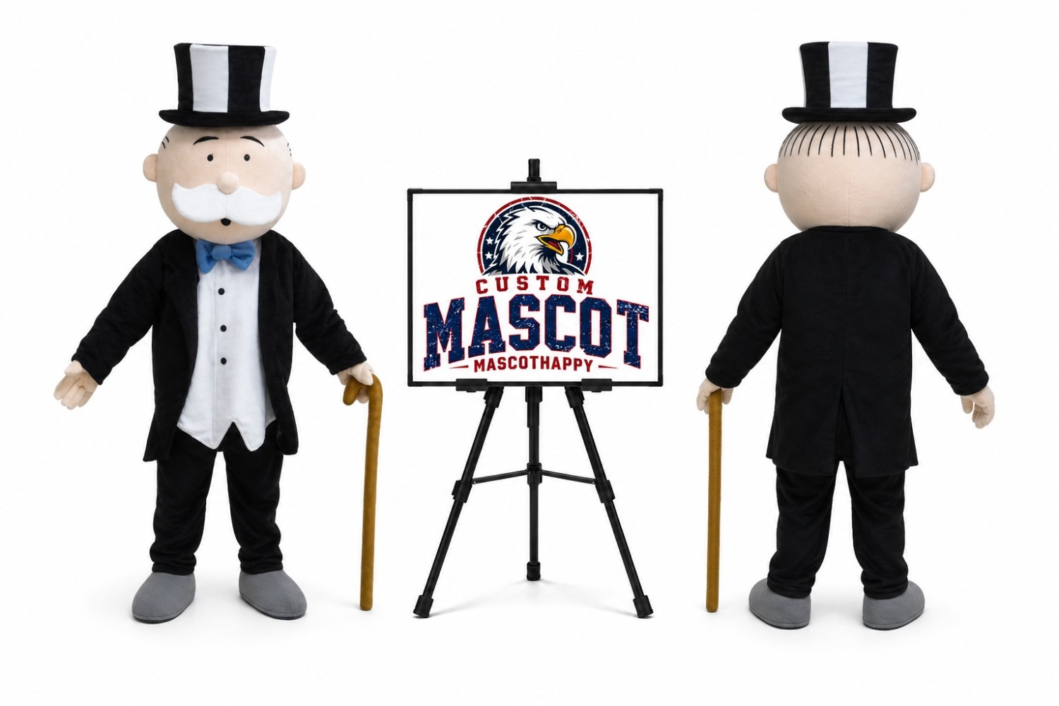 Old Gentleman Mascot Costume Old Gentleman Mascot Costume