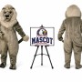 Old Lion Mascot Costume