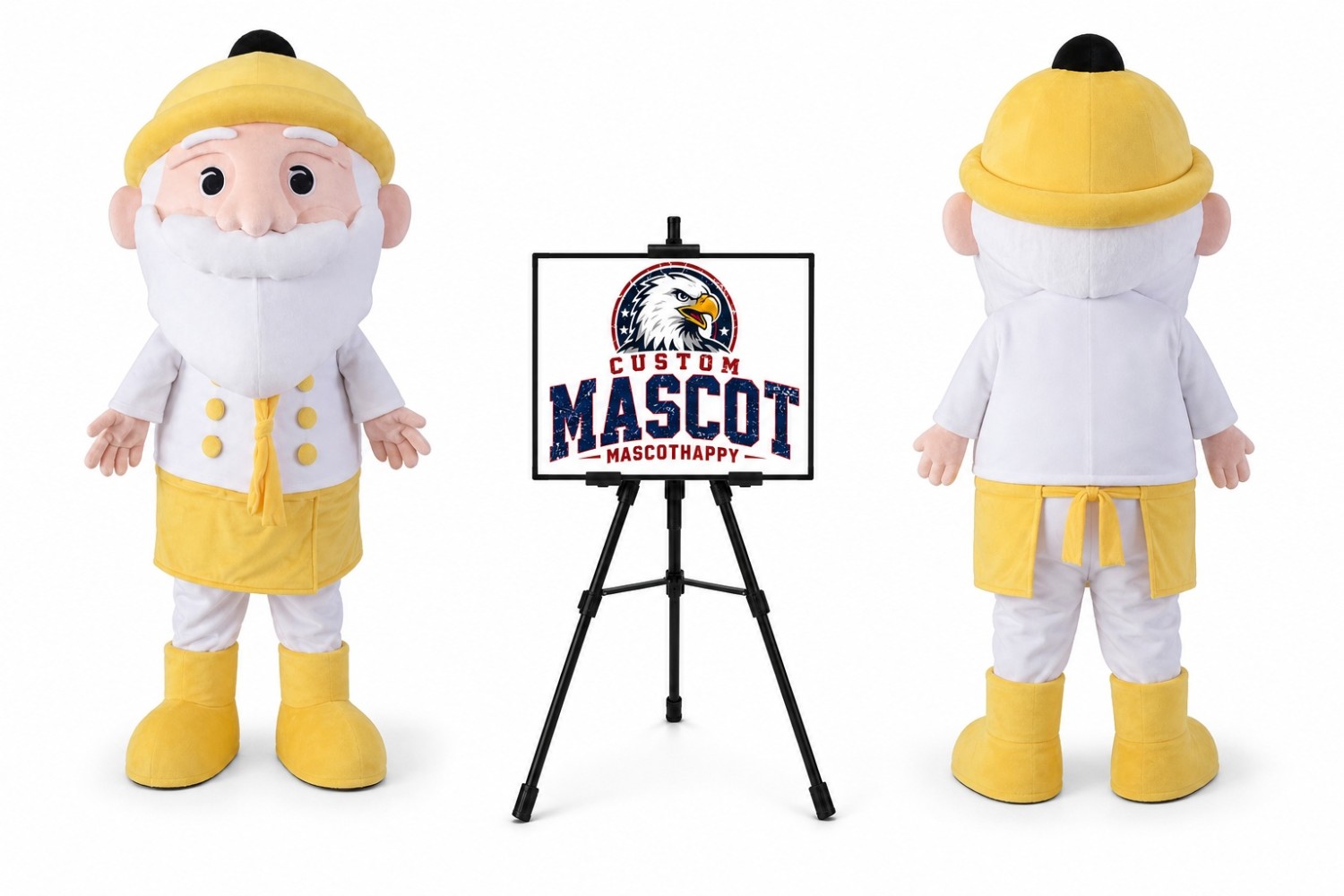 Old Man Mascot Costume Old Man Mascot Costume