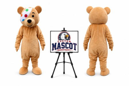 One Eye Bear Mascot Costume