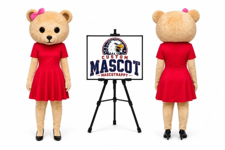 Panda Teddy Bear Mascot Head Mascot Costume