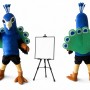 Peacock Mascot Costume