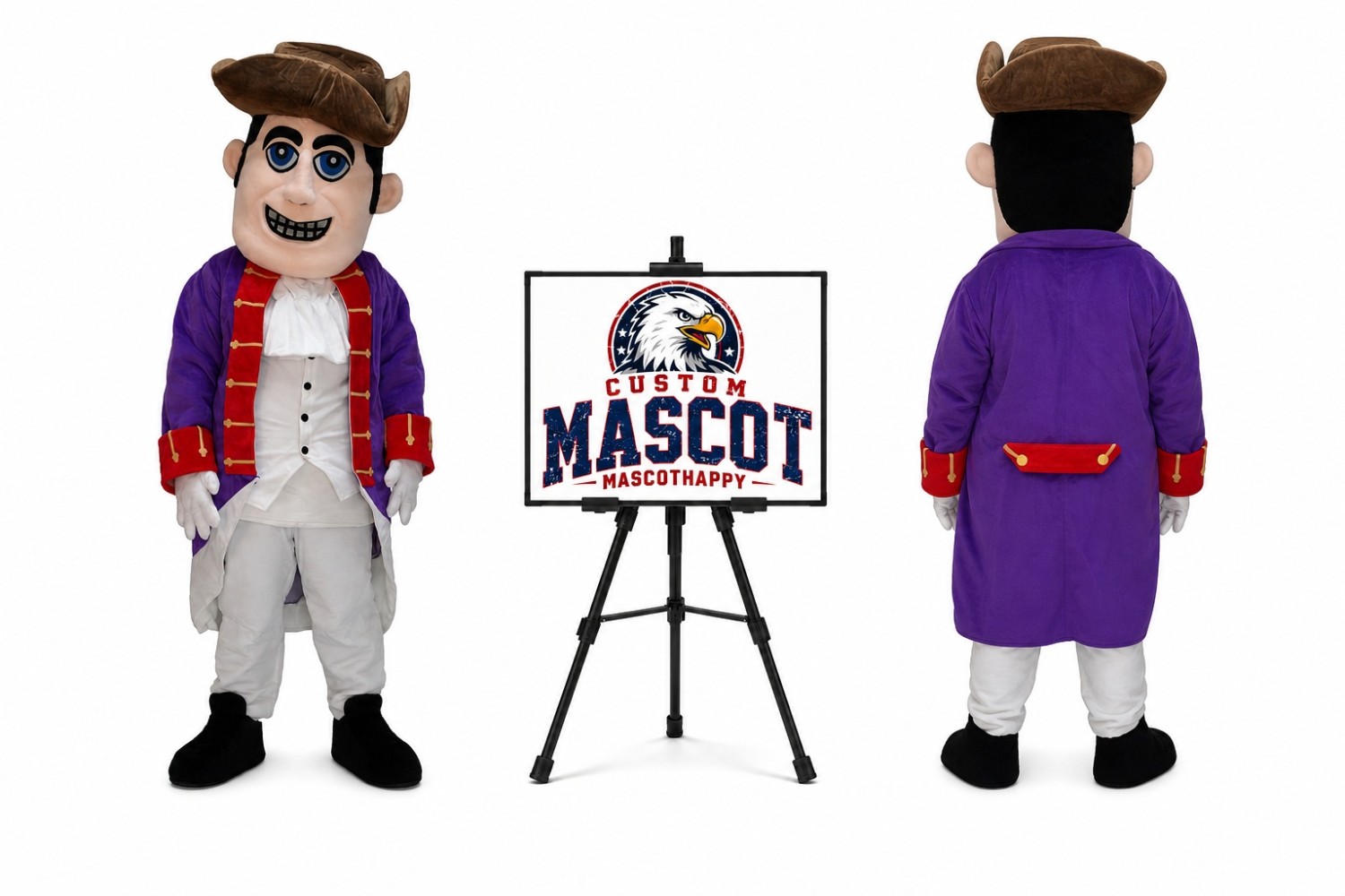 People Patriot Mascot Costume People Patriot Mascot Costume