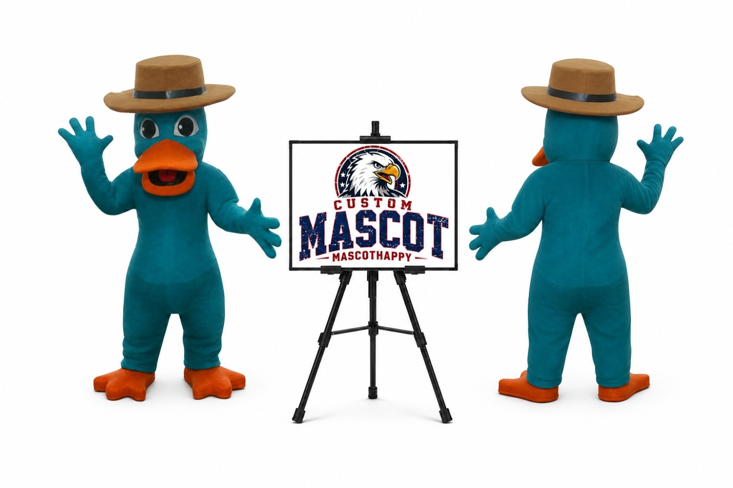 Perry The Platypus Of Phineas Ferb Mascot Costume Perry The Platypus Of Phineas Ferb Mascot Costume