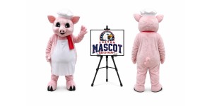 Pig Chef Mascot Costume for Food Events Pig Chef Mascot Costume for Food Events